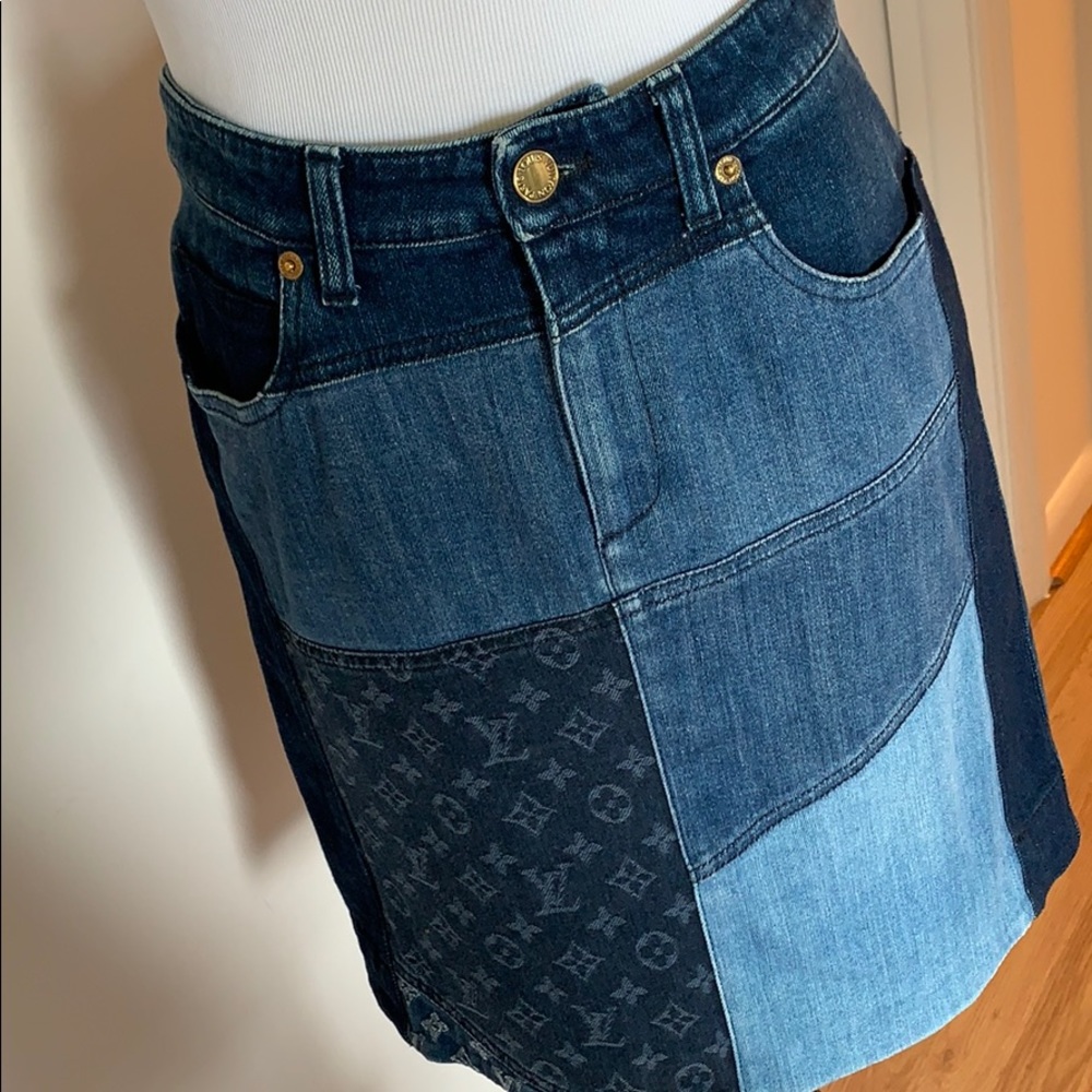 Louis Vuitton jean skirt